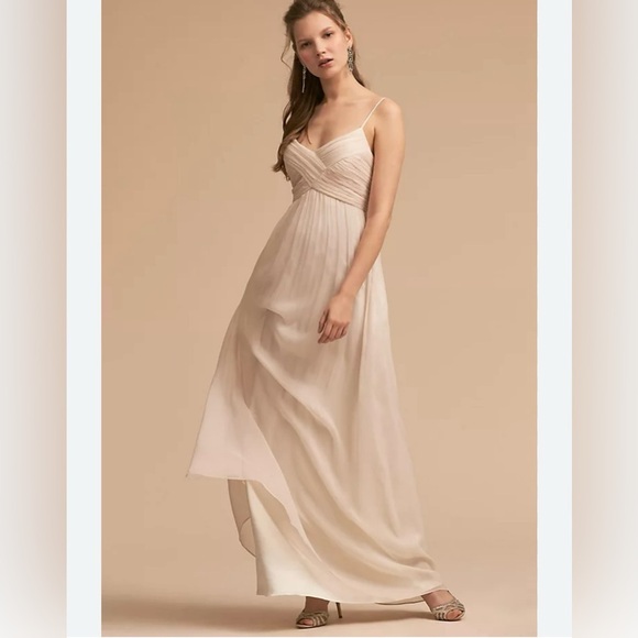 Hayley Paige Occasions Dresses & Skirts - Hayley Paige- Elegant Cream Maxi Dress